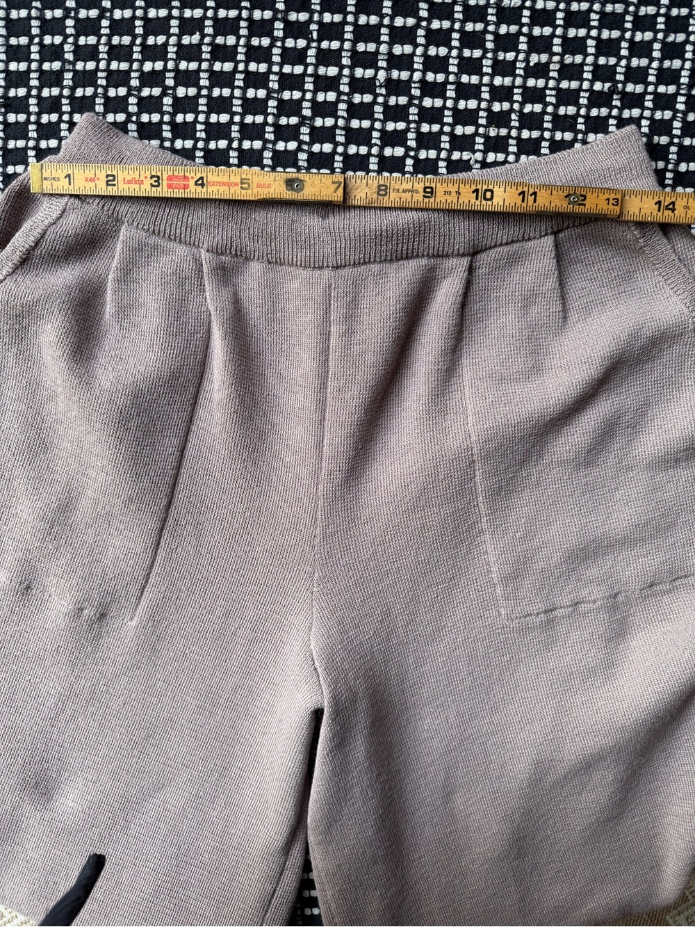 Free People FP Beach Freya Knit Balloon Pants Linen Blend Slouchy Lounge Mauve M - Picture 8 of 12